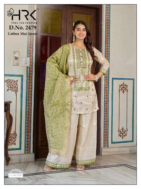 HRK D.NO 2479 WHOLESALE READYMADE SIMMAR JACQUARD EXCLUSIVE HAND WORK 3 PCS COMBO SET SUITS SUPPLIER