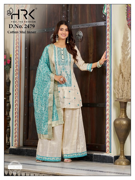 HRK D.NO 2479 WHOLESALE READYMADE SIMMAR JACQUARD EXCLUSIVE HAND WORK 3 PCS COMBO SET SUITS SUPPLIER