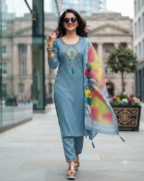 TEXTILEDEAL SANGINI WHOLESALE READYMADE HEAVY COTTON FLEX BEAUTIFUL 3 PCS SUITS FOR EXPORT