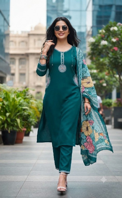 TEXTILEDEAL SANGINI WHOLESALE READYMADE HEAVY COTTON FLEX BEAUTIFUL 3 PCS SUITS FOR EXPORT