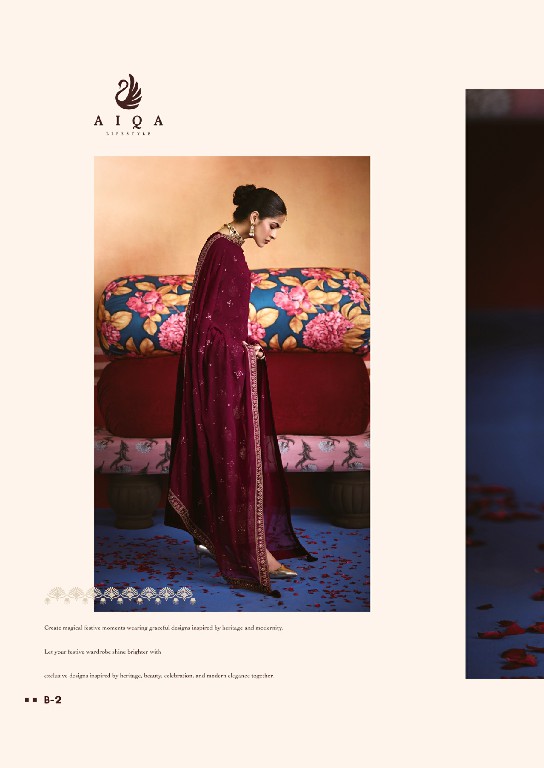 AIQA ZARNISH WHOLESALE VISCOSE VELVET WINTER FANCY DESIGN UNSTITCH SALWAR SUITS FOR EXPORT