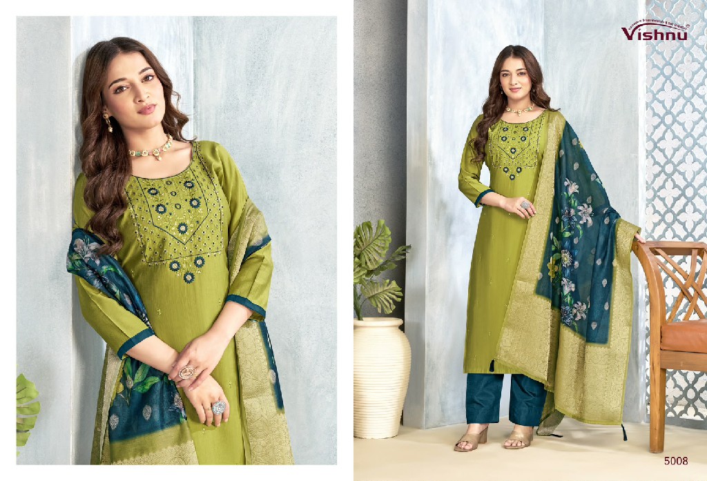 VISHNU SARITA WHOLESALE VERTICAN SILK BEAUTIFUL UNSTITCH SALWAR SUITS FOR EXPORT
