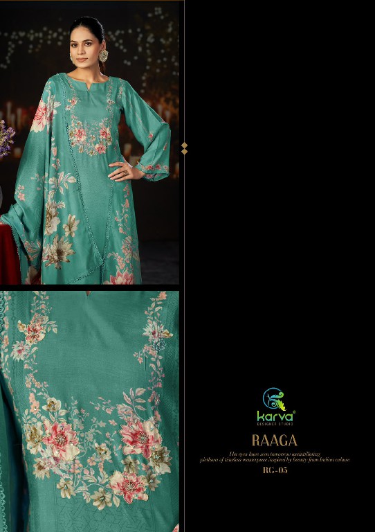 KARVA RAAGA VOL 2 WHOLESALE VISCOSE MUSLIN FESTIVE LOOK UNSTITCH SALWAR SUITS ONLINE
