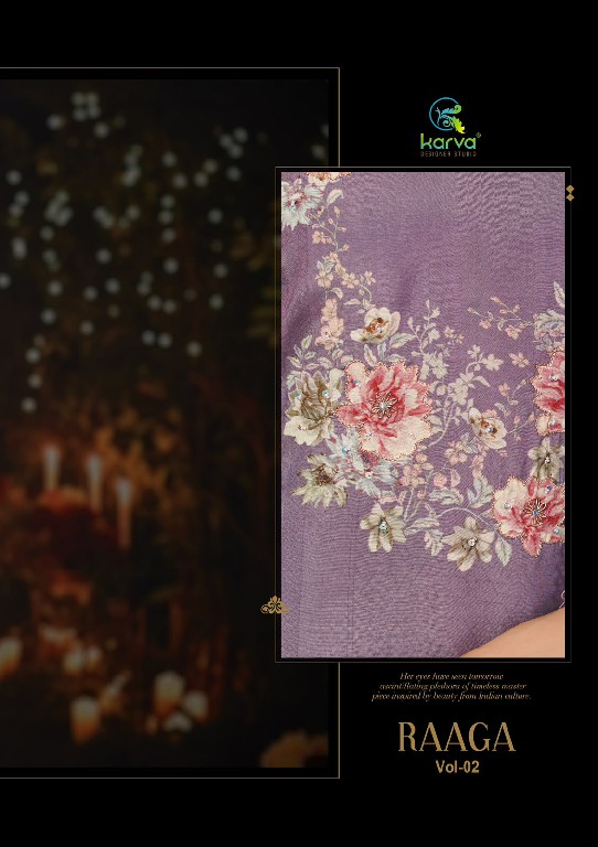 KARVA RAAGA VOL 2 WHOLESALE VISCOSE MUSLIN FESTIVE LOOK UNSTITCH SALWAR SUITS ONLINE