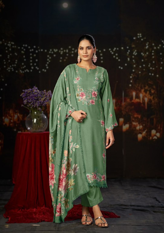 KARVA RAAGA VOL 2 WHOLESALE VISCOSE MUSLIN FESTIVE LOOK UNSTITCH SALWAR SUITS ONLINE