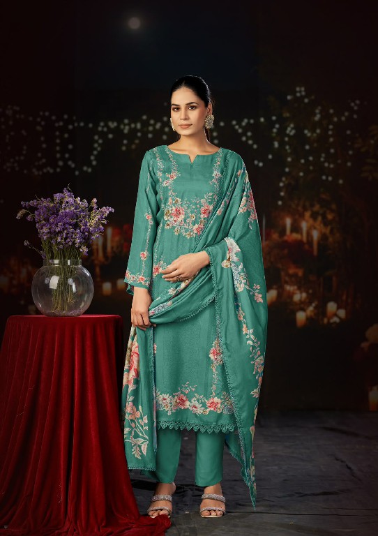 KARVA RAAGA VOL 2 WHOLESALE VISCOSE MUSLIN FESTIVE LOOK UNSTITCH SALWAR SUITS ONLINE