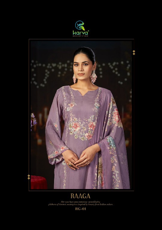 KARVA RAAGA VOL 2 WHOLESALE VISCOSE MUSLIN FESTIVE LOOK UNSTITCH SALWAR SUITS ONLINE
