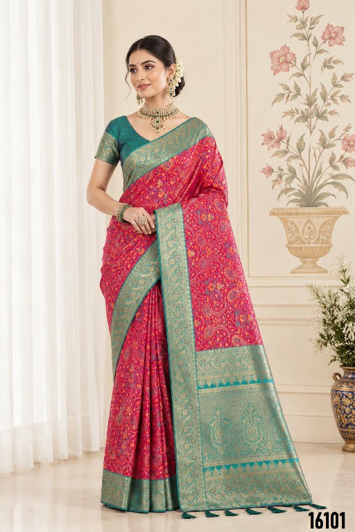 SL MRDVANGI D.NO 16101 TO 16107 WHOLESALE PASHMINA SILK FESTIVE WEAR SAREES FOR WOMEN ONLINE