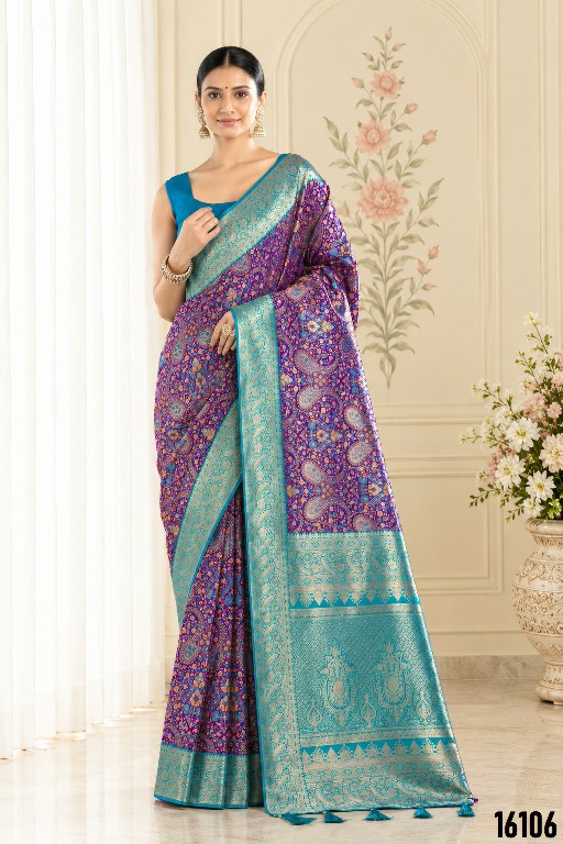 SL MRDVANGI D.NO 16101 TO 16107 WHOLESALE PASHMINA SILK FESTIVE WEAR SAREES FOR WOMEN ONLINE
