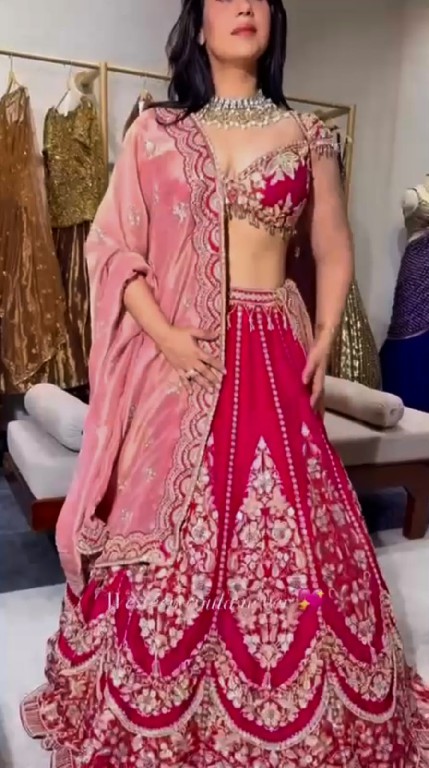 TEXTILEDEAL D.NO QRC-408 WHOLESALE MUL CHANDERI HEAVY BOUTIQUE COLLECTION LEHENGA CHOLI FOR EXPORT