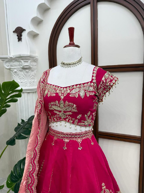 TEXTILEDEAL D.NO QRC-408 WHOLESALE MUL CHANDERI HEAVY BOUTIQUE COLLECTION LEHENGA CHOLI FOR EXPORT