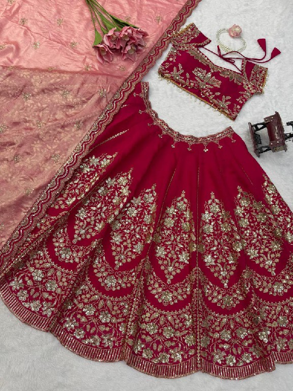 TEXTILEDEAL D.NO QRC-408 WHOLESALE MUL CHANDERI HEAVY BOUTIQUE COLLECTION LEHENGA CHOLI FOR EXPORT
