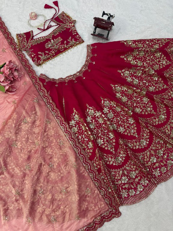 TEXTILEDEAL D.NO QRC-408 WHOLESALE MUL CHANDERI HEAVY BOUTIQUE COLLECTION LEHENGA CHOLI FOR EXPORT