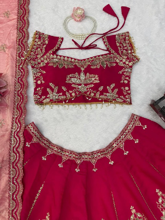 TEXTILEDEAL D.NO QRC-408 WHOLESALE MUL CHANDERI HEAVY BOUTIQUE COLLECTION LEHENGA CHOLI FOR EXPORT