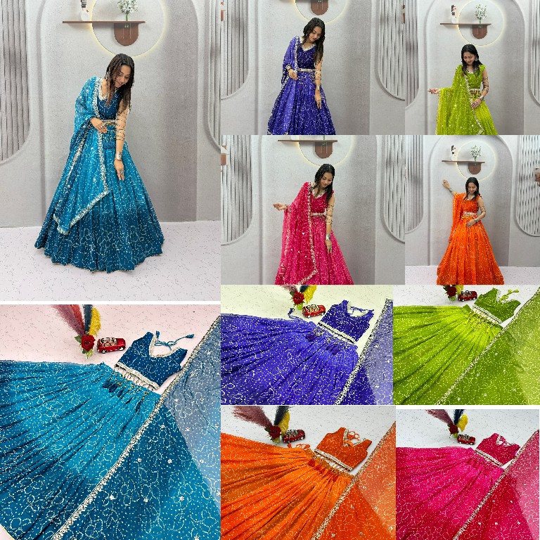 SHREE RAM CREATION D.NO 200 WHOLESALE READYMADE FOX GEORGETE NAVRATRI SPECIAL LEHENGA CHOLI FOR WOMEN EXPORTER