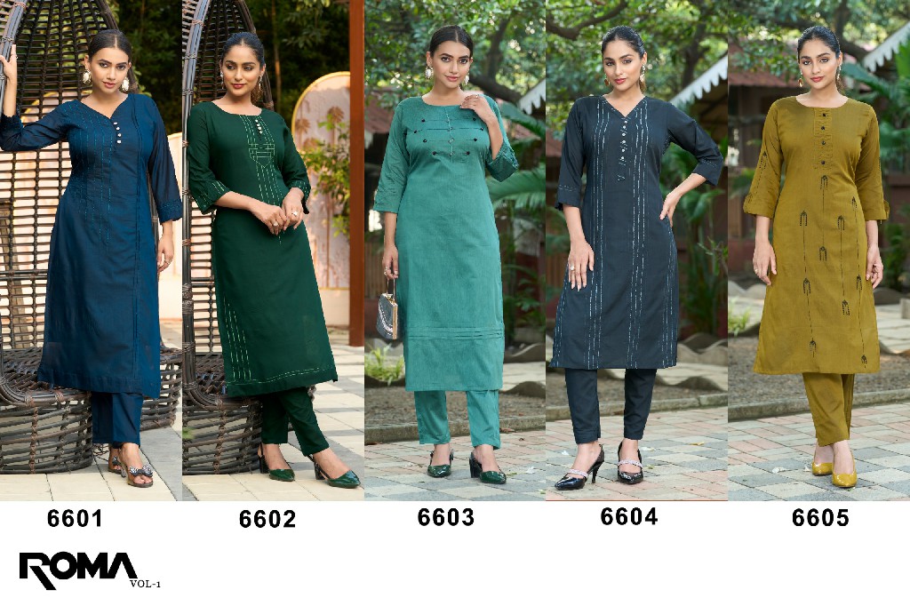 MOKSH ROMA VOL 1 WHOLESALE READYMADE ROMA SILK ELEGANT KURTI WITH PANT FOR EXPORT
