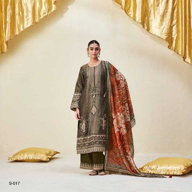 KIMORA SOHNI AMBI WHOLESALE PURE ZARI SILK FESTIVE LOOK UNSTITCH SALWAR SUITS EXPORTER