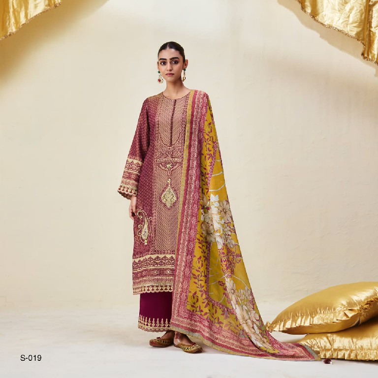 KIMORA SOHNI AMBI WHOLESALE PURE ZARI SILK FESTIVE LOOK UNSTITCH SALWAR SUITS EXPORTER