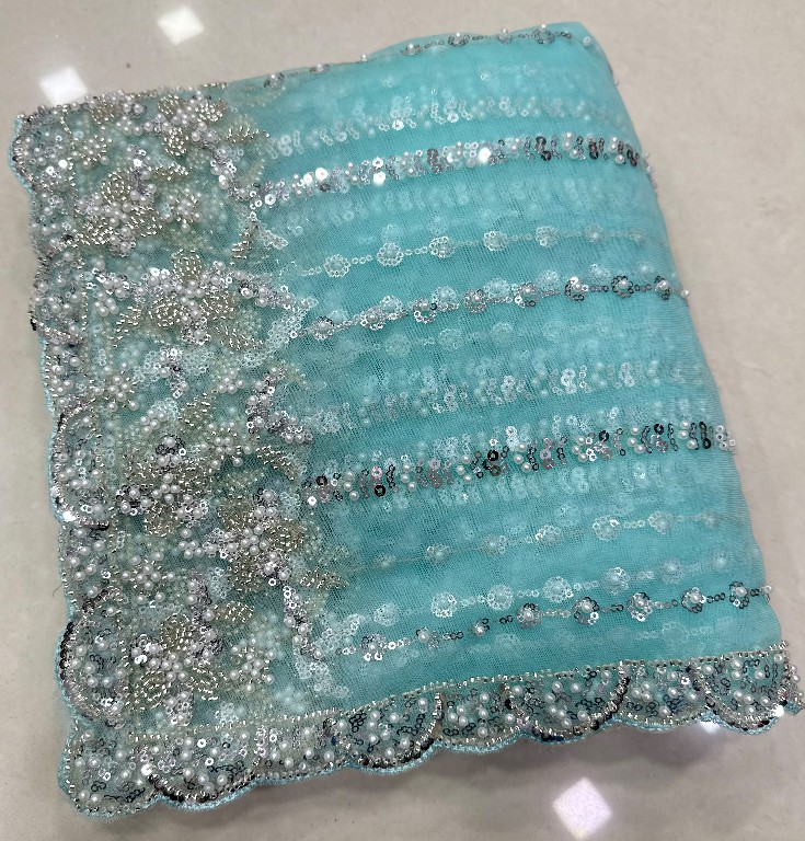DVD D.NO 5191 WHOLESALE NET DESIGNER HAND WORK SAREES FOR WOMEN ONLINE