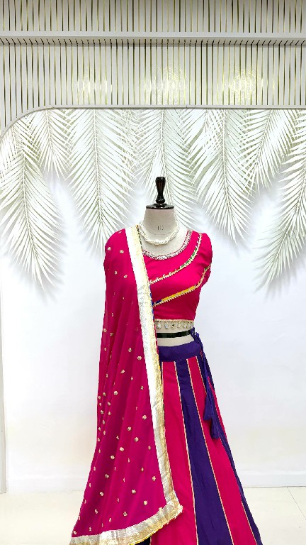 TEXTILEDEAL D.NO KD-12 WHOLESALE PURE COTTON FULLY STITCHED BEAUTIFUL NAVRATRI LEHENGA CHOLI FOR EXPORT