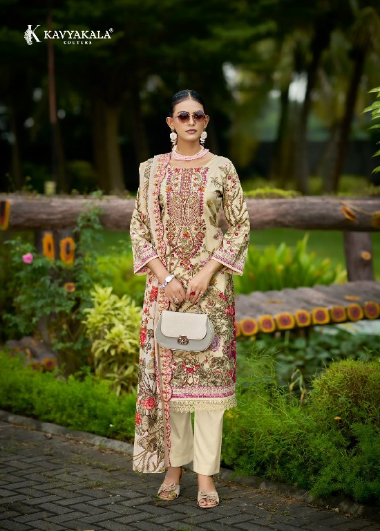 KAVYAKALA ANARKALI VOL 28 WHOLESALE LAWN COTTON DESIGNER UNSTITCH SALWAR KAMEEZ SUPPLIER