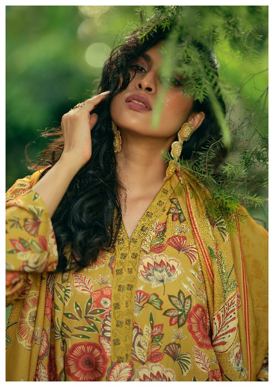 VIRVA WINTER BLOSSOM WHOLESALE VISCOSE PASHMINA WINTER LUXURIOUS UNSTITCH SALWAR SUITS EXPORTER