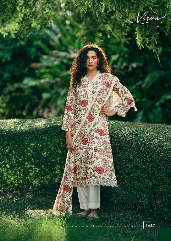 VIRVA WINTER BLOSSOM WHOLESALE VISCOSE PASHMINA WINTER LUXURIOUS UNSTITCH SALWAR SUITS EXPORTER