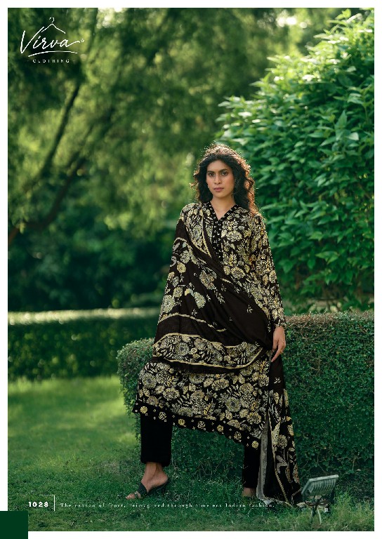 VIRVA WINTER BLOSSOM WHOLESALE VISCOSE PASHMINA WINTER LUXURIOUS UNSTITCH SALWAR SUITS EXPORTER