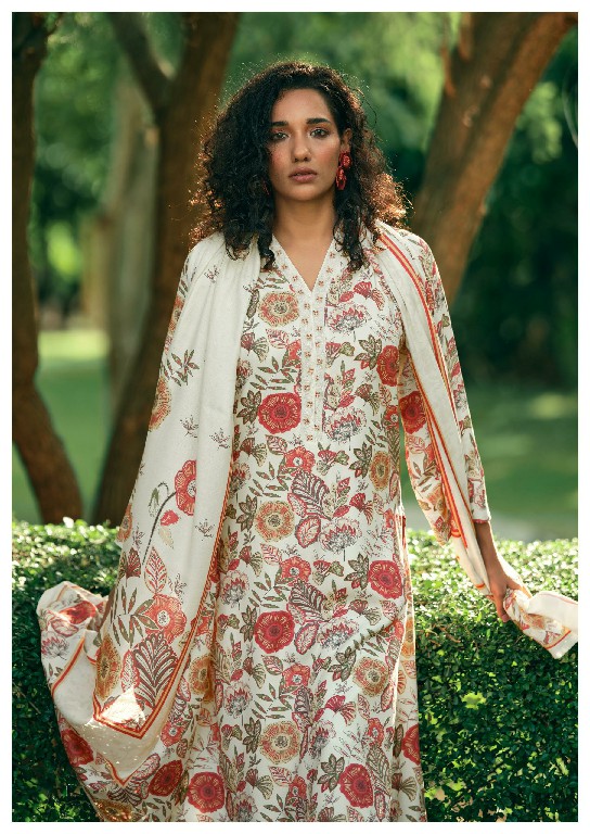 VIRVA WINTER BLOSSOM WHOLESALE VISCOSE PASHMINA WINTER LUXURIOUS UNSTITCH SALWAR SUITS EXPORTER