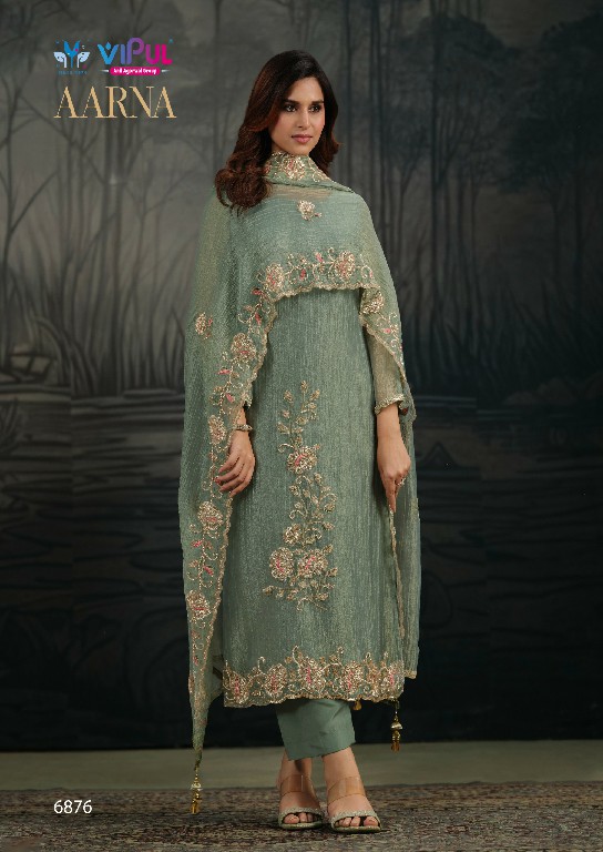 VIPUL AARNA WHOLESALE SALSA ZARI CHIFFON PARTY WEAR UNSTITCH SALWAR SUITS EXPORTER