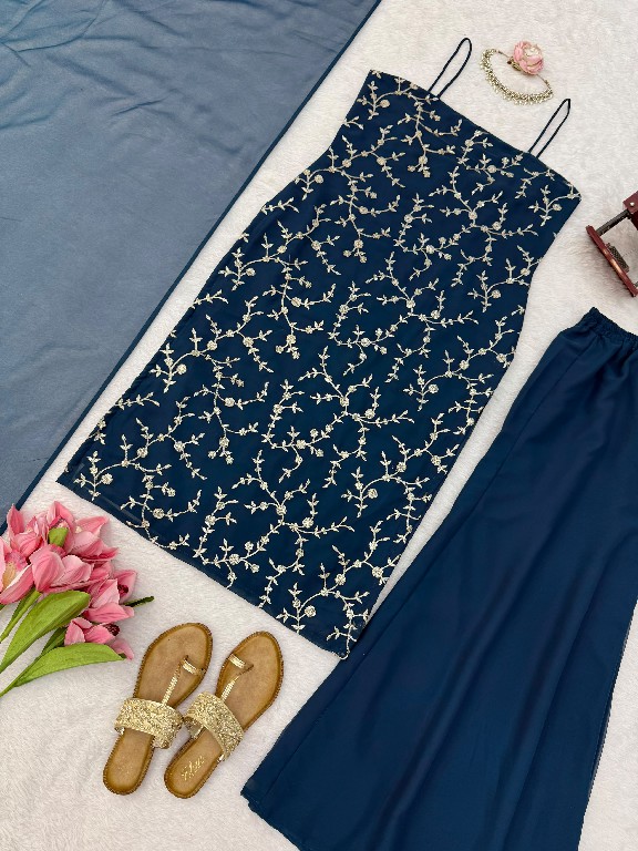 TEXTILEDEAL D.NO 6067 WHOLESALE READYMADE FAUX GEORGETTE DESIGNER 3 PCS SUITS FOR EXPORT