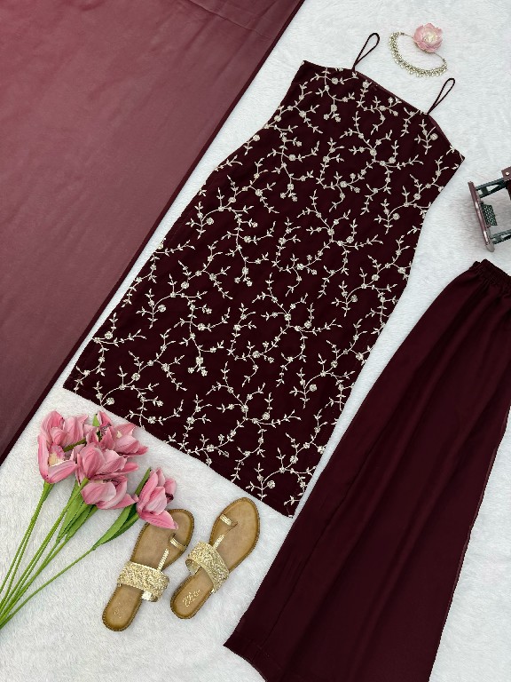 TEXTILEDEAL D.NO 6067 WHOLESALE READYMADE FAUX GEORGETTE DESIGNER 3 PCS SUITS FOR EXPORT
