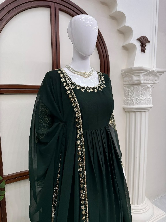 TEXTILEDEAL D.NO KD 1652 WHOLESALE READYMADE FAUX GEORGETTE DESIGNER GOWN PANT WITH DUPATTA FOR WOMEN ONLINE