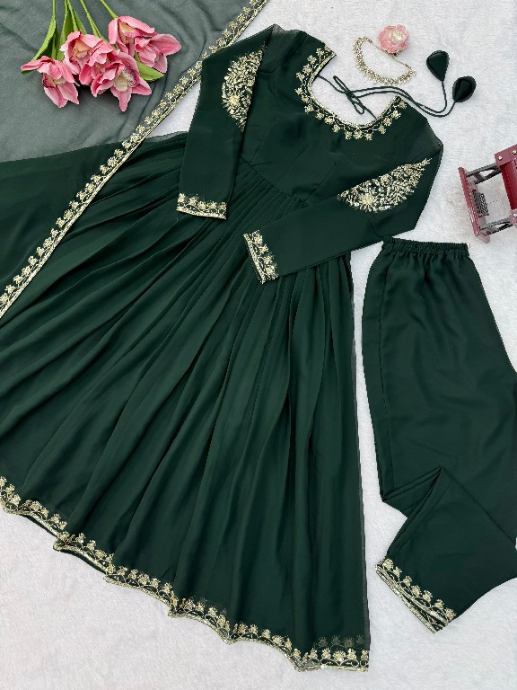 TEXTILEDEAL D.NO KD 1652 WHOLESALE READYMADE FAUX GEORGETTE DESIGNER GOWN PANT WITH DUPATTA FOR WOMEN ONLINE