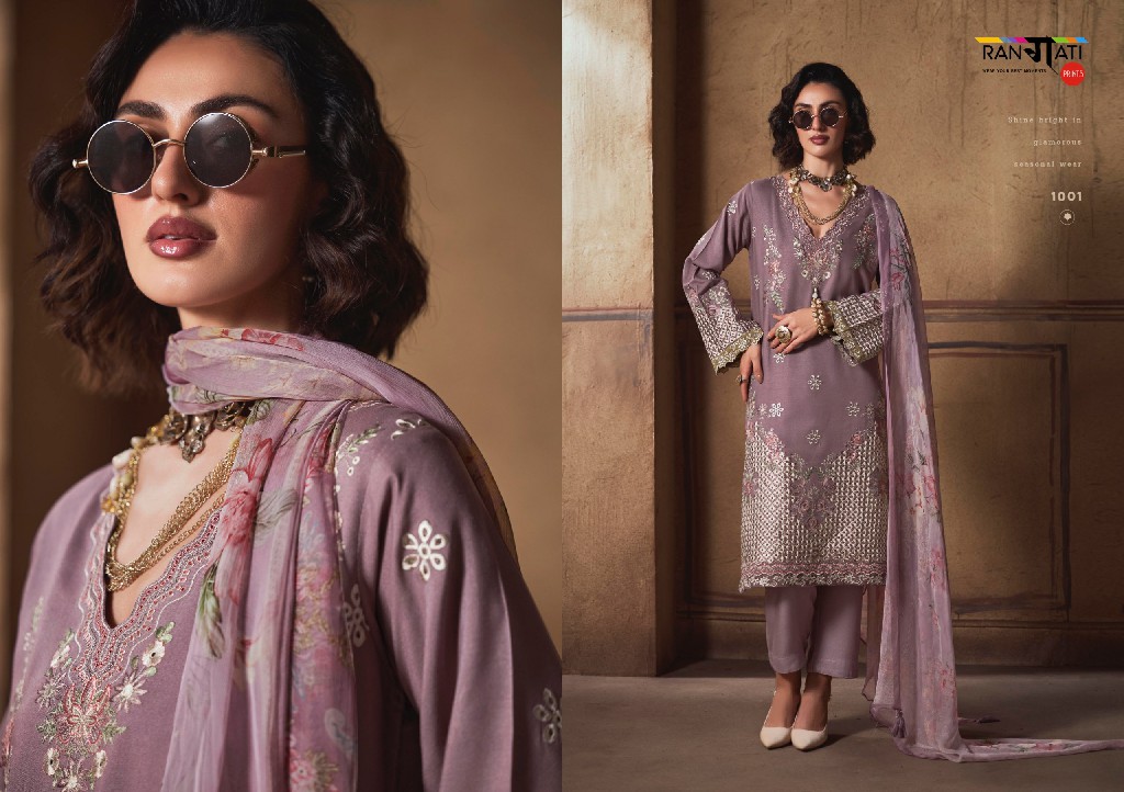 RANGATI PRINTS ETERNEL WHOLESALE PASHMINA WINTER COLLECTION UNSTITCH SALWAR SUITS EXPORTER