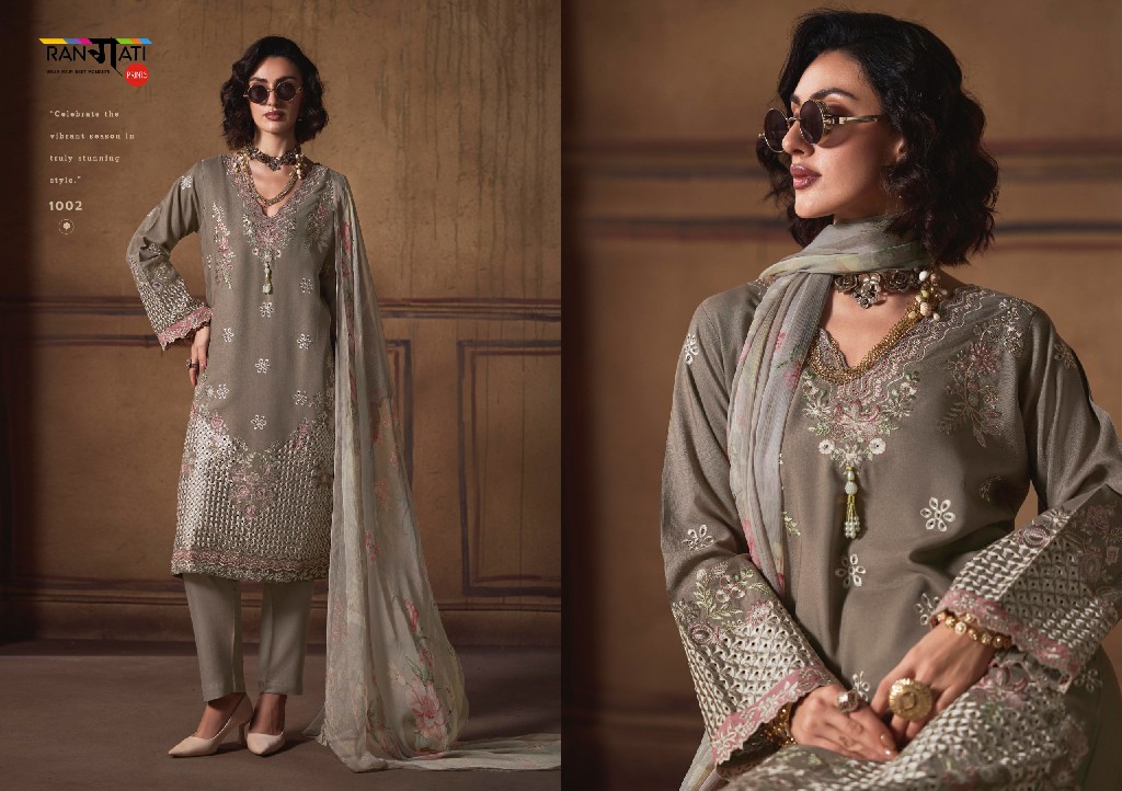 RANGATI PRINTS ETERNEL WHOLESALE PASHMINA WINTER COLLECTION UNSTITCH SALWAR SUITS EXPORTER