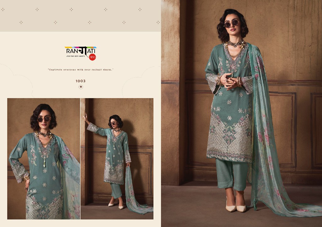 RANGATI PRINTS ETERNEL WHOLESALE PASHMINA WINTER COLLECTION UNSTITCH SALWAR SUITS EXPORTER