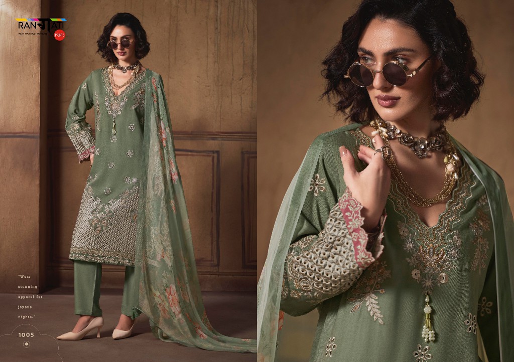 RANGATI PRINTS ETERNEL WHOLESALE PASHMINA WINTER COLLECTION UNSTITCH SALWAR SUITS EXPORTER