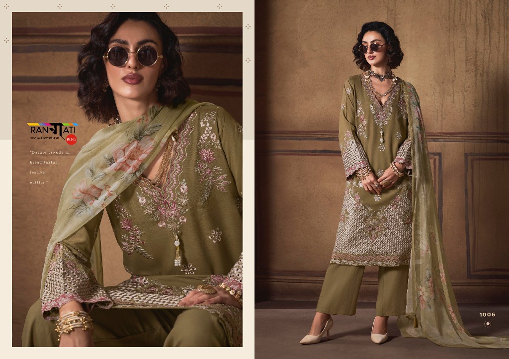 RANGATI PRINTS ETERNEL WHOLESALE PASHMINA WINTER COLLECTION UNSTITCH SALWAR SUITS EXPORTER