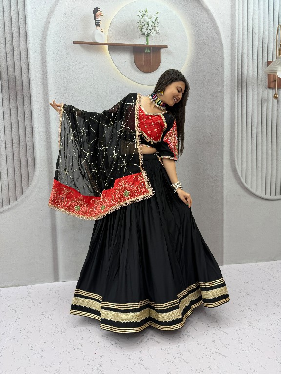 PRISHA CREATION PC-609 WHOLESALE READYMADE RAYON COTTON NAVRATRI SPECIAL LEHENGA CHOLI FOR EXPORT