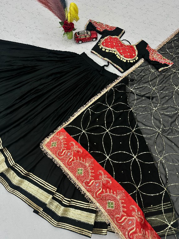 PRISHA CREATION PC-609 WHOLESALE READYMADE RAYON COTTON NAVRATRI SPECIAL LEHENGA CHOLI FOR EXPORT