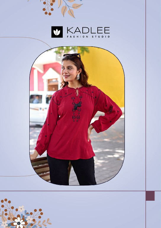 KADLEE CRYSTAL VOL 3 WHOLESALE READYMADE RAYON WRINKLE ELEGANCE SHORT TOPS FOR WOMEN EXPORTER