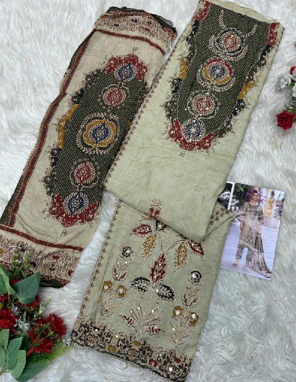 AMRUTVELA D.NO 215 WHOLESALE VISCOSE MUSLIN AMAZING UNSTITCH SALWAR SUITS EXPORTER