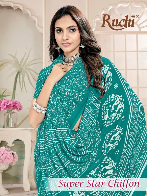 RUCHI SUPER STAR CHIFFON VOL 254 WHOLESALE CHIFFON PRINTED DAILY WEAR INDIAN SAREES FOR WOMEN ONLINE