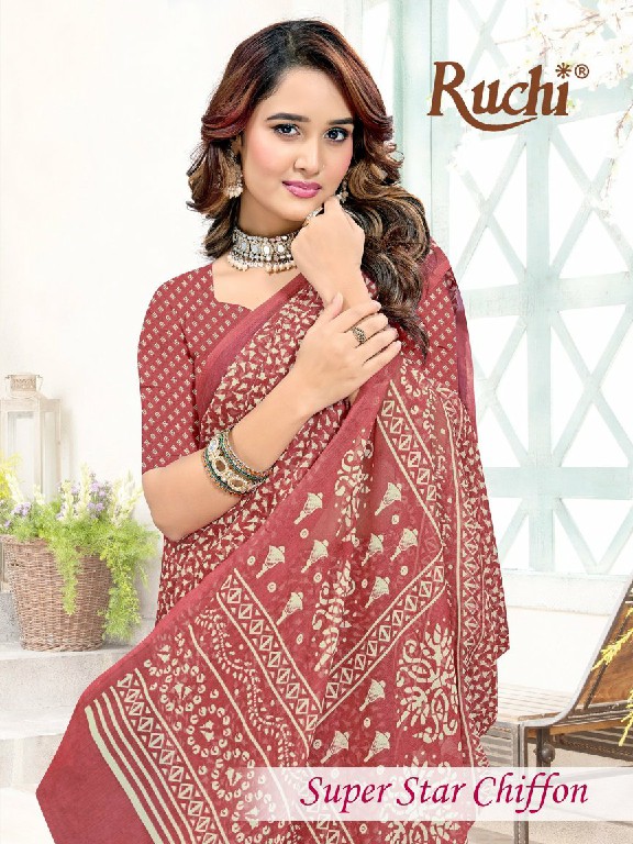 RUCHI SUPER STAR CHIFFON VOL 250 WHOLESALE CHIFFON PRINTED EVERYDAY WEAR INDIAN SAREES FOR WOMEN SUPPLIER