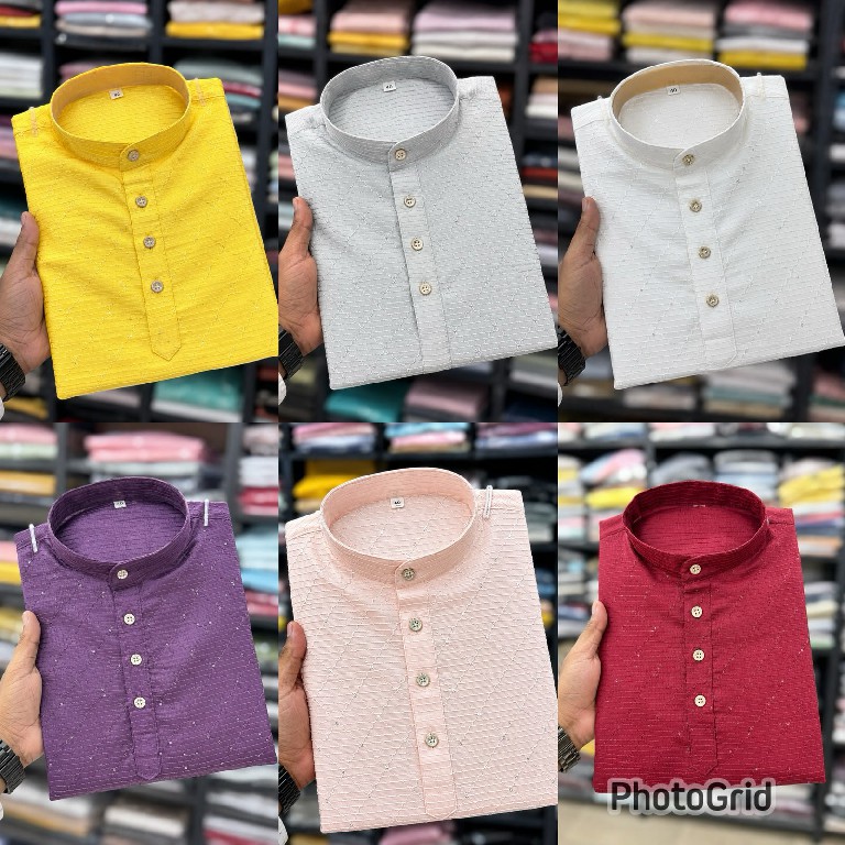 VENMER PRESENT EADYMADE SILK CROSSED WORK KURTA PYJAMA FOR KIDS ONLINE
