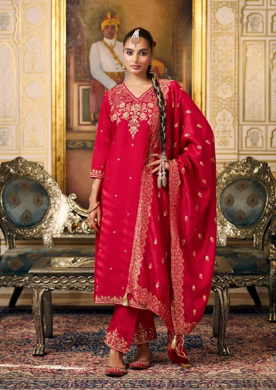AFSANA RADHA RANI WHOLESALE READYMADE SILK WITH FANCY WORK OCCASION WEAR 3 PCS COMBO SET SUITS EXPORTER