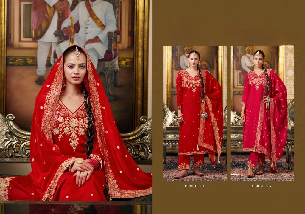 AFSANA RADHA RANI WHOLESALE READYMADE SILK WITH FANCY WORK OCCASION WEAR 3 PCS COMBO SET SUITS EXPORTER