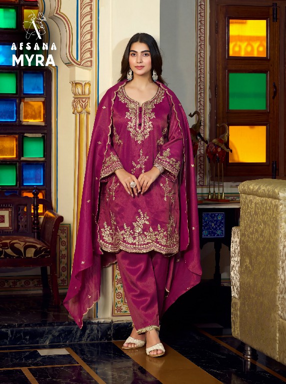 AFSANA MYRA WHOLESALE READYMADE COSMOS SHIMMER AMAZING 3 PCS COMBO SET SUITS ONLINE