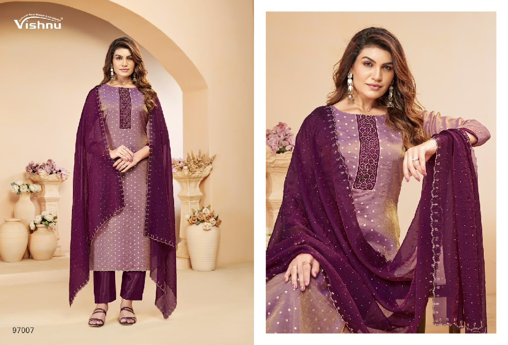 VISHNU TANAYA WHOLESALE NC MOSS BUTTI FASHIONABLE UNSTITCH SALWAR SUITS FOR EXPORT